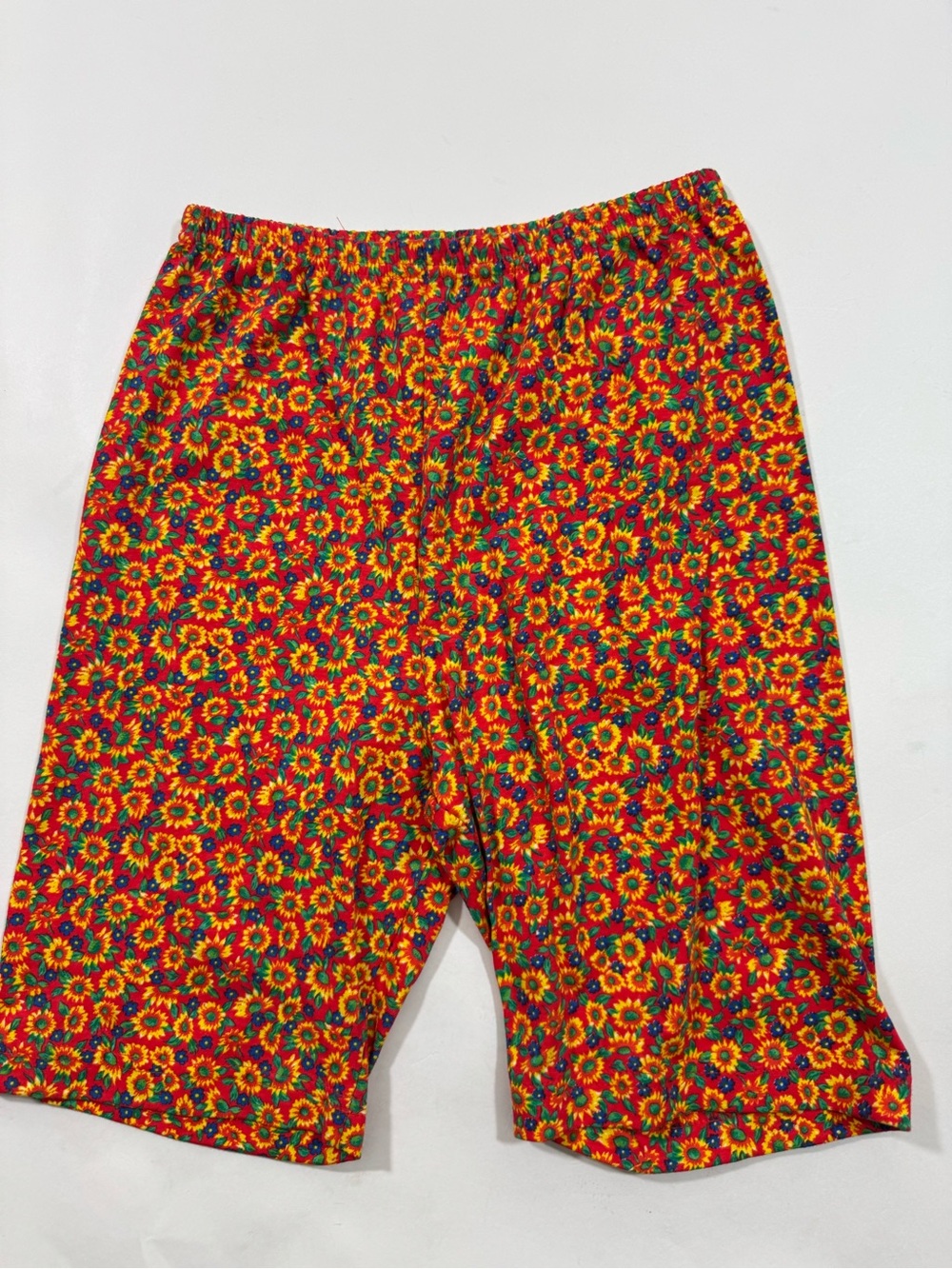 Vintage Esprit Teen Biker Shorts Cotton Sunflowers
